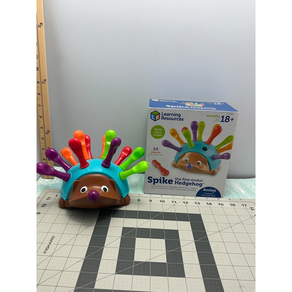Learning Resources Spike‎ the Fine Motor Hedgehog Toy 14 Pieces 18+ Months NEW